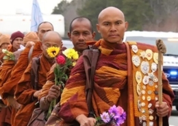 Monk Walk for Peace in NC